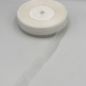 ΚΟΡΔΕΛΑ ΟΡΓΑΝΤΖΑ ΛΕΥΚΟ 1,5CMX50METPA