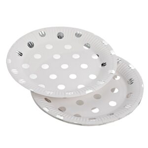 ΠΙΑΤΑ ΛΕΥΚΟ/ΑΣΗΜΙ Φ23cm ΣΕΤ 10 ΤΕΜΑΧΙΩΝ
