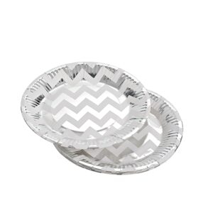 ΠΙΑΤΑ ΛΕΥΚΟ/ΑΣΗΜΙ Φ18.5cm ΣΕΤ 10 ΤΕΜΑΧΙΩΝ