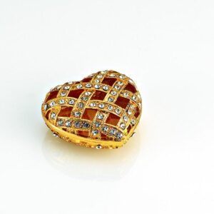 LUXURY CLOISONNE ΜΠΟΜΠΟΝΙΕΡΑ ΜΠΙΖΟΥΤΙΕΡΑ ΚΑΡΔΙΑ 6Χ5,5Χ3Υ
