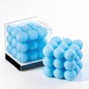 ΜΠΟΜΠΟΝΙΕΡΑ ΑΡΩΜΑΤΙΚΟ ΚΕΡΙ BUBBLE ΣΙΕΛ 6X6X6 ΣΕ PVC ΚΟΥΤΑΚΙ 6.5X6.5X7