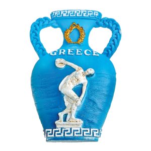 ΜΑΓΝΗΤΑΚΙ ΑΜΦΟΡΕΑΣ ΔΙΣΚΟΒΟΛΟΣ ''GREECE'' 5.5x8.5 cm