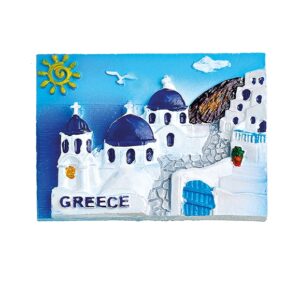 ΜΑΓΝΗΤΑΚΙ ΠΑΡΑΛΛΗΛΟΓΡΑΜΜΟ ΕΚΚΛΗΣΙΕΣ ''GREECE'' 7x5 cm
