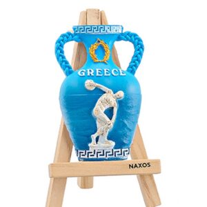 ΜΑΓΝΗΤΑΚΙ ΣΕ ΚΑΒΑΛΕΤΟ ΑΜΦΟΡΕΑΣ ΔΙΣΚΟΒΟΛΟΣ ''GREECE'' 12cm