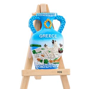 ΜΑΓΝΗΤΑΚΙ ΣΕ ΚΑΒΑΛΕΤΟ ΑΜΦΟΡΕΑΣ ΕΛΛΗΝΙΚΟ ΝΗΣΙ ''GREECE'' 12cm