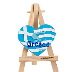 ΜΑΓΝΗΤΑΚΙ ΣΕ ΚΑΒΑΛΕΤΟ ΚΑΡΔΙΑ ΕΛΛΗΝΙΚΗ ΣΗΜΑΙΑ ''GREECE'' 12cm