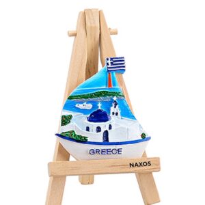 ΜΑΓΝΗΤΑΚΙ ΣΕ ΚΑΒΑΛΕΤΟ ΚΑΡΑΒΙ ΕΛΛΗΝΙΚΗ ΣΗΜΑΙΑ ''GREECE'' 12cm
