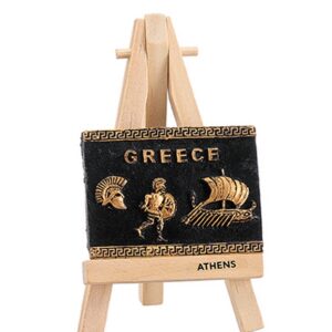 ΜΑΓΝΗΤΑΚΙ ΣΕ ΚΑΒΑΛΕΤΟ ΤΡΙΗΡΗΣ ΠΕΡΙΚΕΦΑΛΑΙΑ ''GREECE'' 12cm