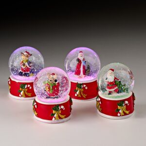 ΔΙΑΚΟΣΜΗΤΙΚΗ ΧΡΙΣΤΟΥΓΕΝΝΙΑΤΙΚΗ ΧΙΟΝΟΜΠΑΛΑ ΜΕ ΦΩΣ ΣΕ 4 ΣΧΕΔΙΑ Φ6.5x9cm