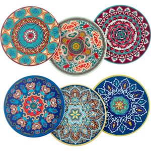 ΣΟΥΒΕΡ ΚΕΡΑΜΙΚΟ MANDALA ΠΟΛΥΧΡΩΜΟ 6 ΣΧΕΔΙΩΝ ΜΕ ΦΕΛΛΟ Φ10cm