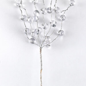 ΔΙΑΚΟΣΜΗΤΙΚΑ ΜΑΤΣΑΚΙ ΛΟΥΛΟΥΔΙΑ ΛΕΥΚΑ ΑΠΟ ΑΚΡΥΛΙΚΟ 18CM ΥΨΟΣ