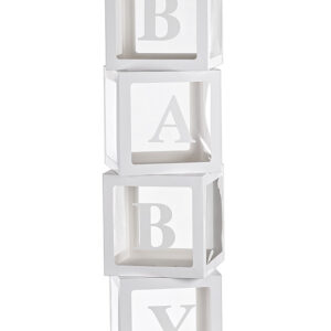 ΚΟΥΤΙΑ ΛΕΥΚΑ ΧΑΡΤΙΝΑ "BABY" ΣΕΤ 4 ΤΕΜΑΧΙΩΝ 30x30x30cm ΤΟ ΚΑΘΕ ΤΕΜΑΧΙΟ