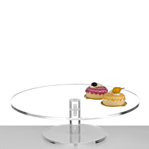 ΤΟΥΡΤΙΕΡΑ PLEXIGLASS ΣΤΡΟΓΓΥΛΗ ⌀40x12cm